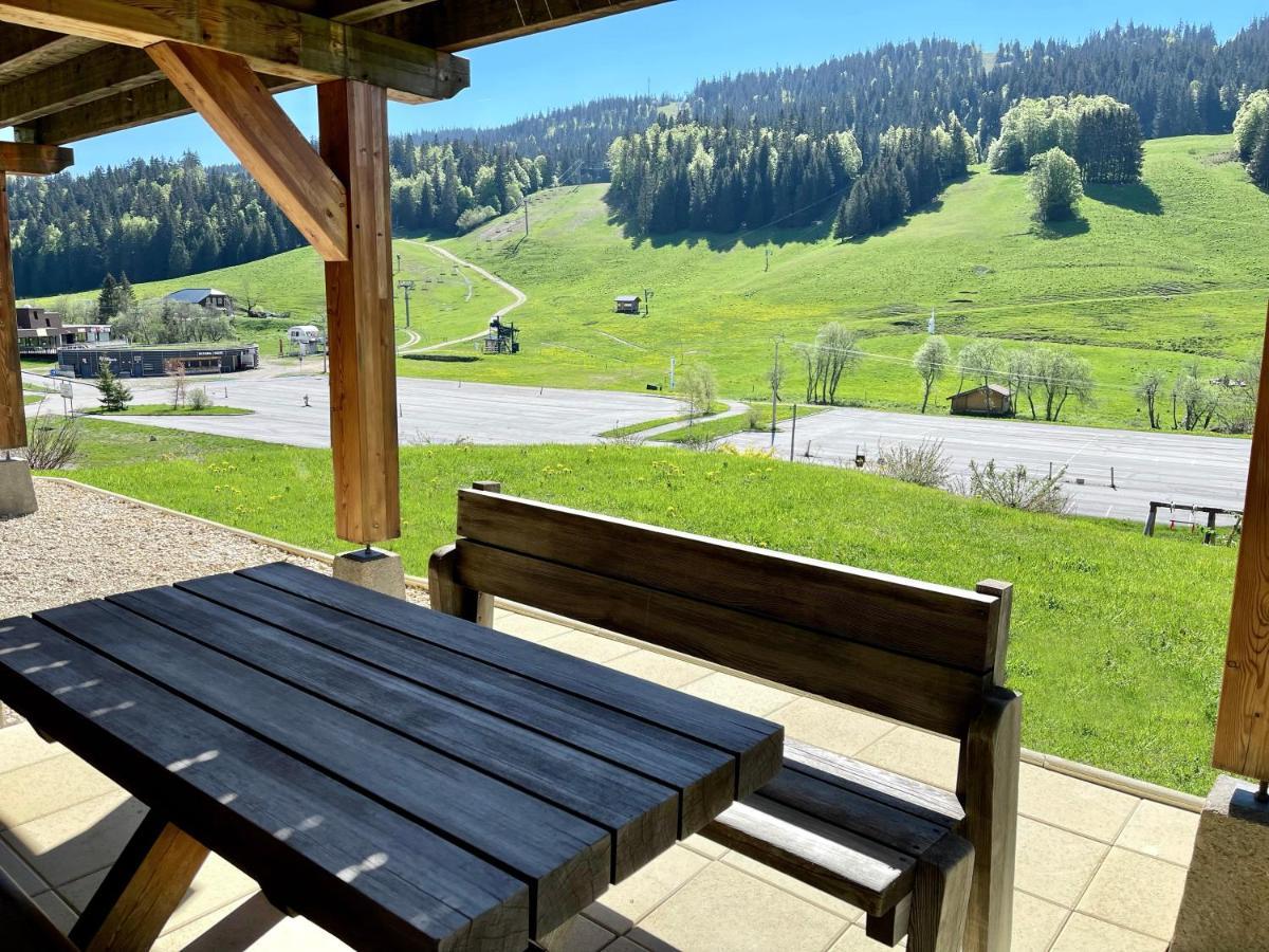 Gite Avec Terrasse Et Belle Vue - Chaletnelda Com Lamoura Exterior foto